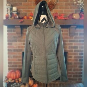 Fila Women's Quilted Hooded Jacket - Gray